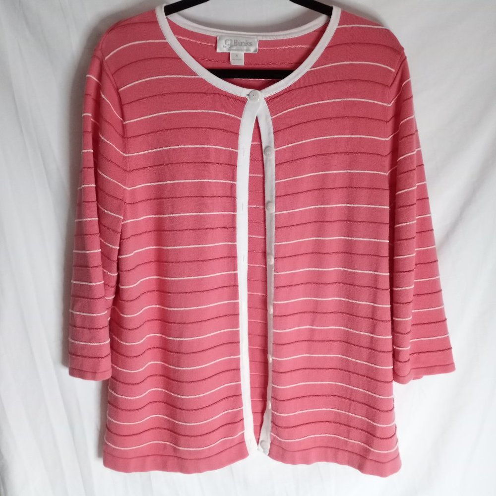 Womens X CJ Banks Button Down Cardigan Sweater